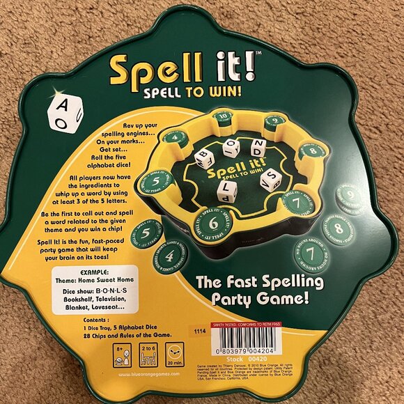 New it tin! Blue Orange Games - Spell It! Spell to Win Game Ages 8+ - Picture 2 of 2